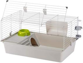 img 1 attached to Ferplast Cavie Guinea Pig and Rabbit Cage Kit, Complete with Accessories, 1-Year Warranty