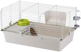 img 4 attached to Ferplast Cavie Guinea Pig and Rabbit Cage Kit, Complete with Accessories, 1-Year Warranty