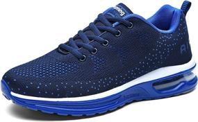 img 3 attached to 👟 JARLIF Men's Breathable Lightweight Athletic Running Shoes | Sport Air Fitness Gym Sneakers | Jogging Shoes (Size 6.5-12.5)