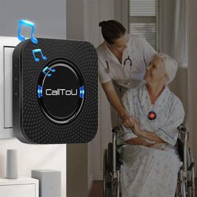 img 3 attached to 🔔 Wireless CallToU Caregiver Pager System with Waterproof Transmitters and Plugin Receivers – Nurse Alert Call Button Bell for Home, Elderly, Patients, and Disabled – Black