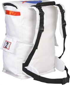 img 1 attached to 🚀 Aeromax Astronaut Backpack with White Patches: Explore Space in Style!