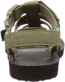 img 2 attached to 👡 Stylish and Comfortable Teva Women's Original Dorado Slide Sandal: Burnt Olive/Waterfall, Size for All-Day Comfort and Style