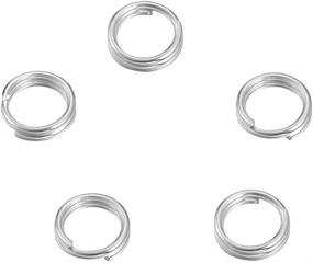 img 4 attached to VALYRIA 20pcs 5.0mmx0.5mm Sterling Silver Split Jump Ring Connector Charm Jewelry Findings