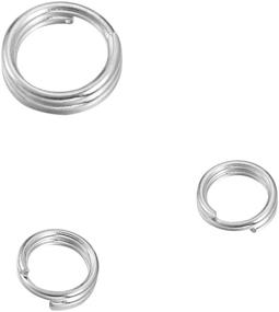 img 2 attached to VALYRIA 20pcs 5.0mmx0.5mm Sterling Silver Split Jump Ring Connector Charm Jewelry Findings