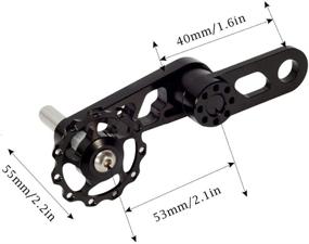 img 1 attached to 🚲 Coherny Lightweight Aluminum Alloy Bike Chain Tensioner - Premium Bicycle Replacement Accessories