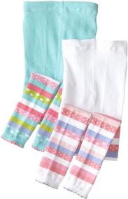 img 1 attached to Vibrant Candy Color Block Capri Sets for Girls - 2 Pairs by Country Kids