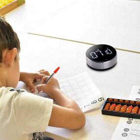 img 3 attached to ⏲️ Large Magnetic LED Digital Kitchen Timer with Constant Light & Quiet Egg Timer for Children and The Elderly - 3-Level Volume, Perfect for Classrooms