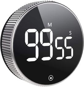 img 4 attached to ⏲️ Large Magnetic LED Digital Kitchen Timer with Constant Light & Quiet Egg Timer for Children and The Elderly - 3-Level Volume, Perfect for Classrooms