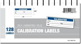 img 3 attached to Calibration Labels - Self Laminating In Protective Cover Book (Blue)