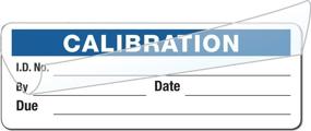 img 2 attached to Calibration Labels - Self Laminating In Protective Cover Book (Blue)