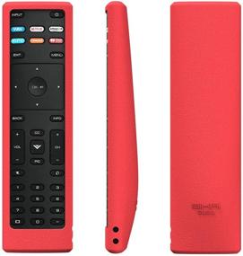 img 3 attached to SIKAI Remote Case Compatible With Vizio XRT136 Smart TV Remote Skin-Friendly Shockproof Silicone Cover For Vizio XRT136 Remote Washable Anti-Lost With Remote Loop (Red)