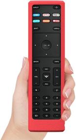 img 1 attached to SIKAI Remote Case Compatible With Vizio XRT136 Smart TV Remote Skin-Friendly Shockproof Silicone Cover For Vizio XRT136 Remote Washable Anti-Lost With Remote Loop (Red)