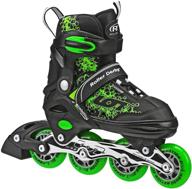 ion 7.2 roller derby inline skates: aluminum frames, adjustable sizing for growing feet логотип