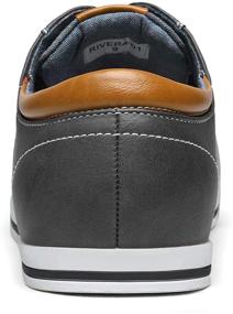 img 1 attached to Bruno RIVERA 01 Black Oxfords Sneakers Men's Shoes