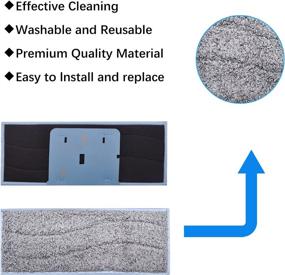 img 1 attached to 🧽 Ilovelife Replacement Mopping Pads Parts - Pack of 5 Wet Pads & 5 Dry Pads - Washable Mopping Cloth for iRobot Braava Jet M6 Vacuum Cleaner