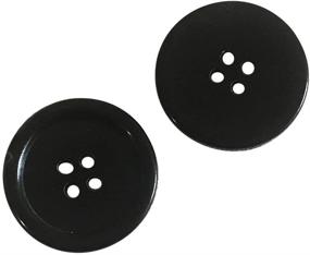 img 1 attached to Set of 12 Black Genuine Horn Buttons for Blazer, Suit, Sport Coat, Uniform, Jacket (Q356)