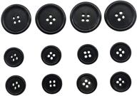 set of 12 black genuine horn buttons for blazer, suit, sport coat, uniform, jacket (q356) logo