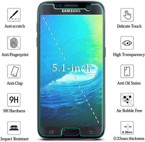 img 3 attached to 📱 2-Pack KATIN Tempered Glass Screen Protector for Samsung Galaxy S7 - No-Bubble, 9H Hardness, Easy Installation