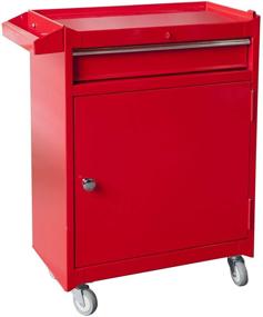 img 1 attached to Torin Rolling Garage Workshop Tool Organizer: Detachable 4 Drawer Tool Chest with Large Storage Cabinet and Adjustable Shelf, Red - BIG RED ATBT1204R-RED