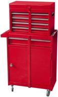 torin rolling garage workshop tool organizer: detachable 4 drawer tool chest with large storage cabinet and adjustable shelf, red - big red atbt1204r-red logo