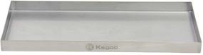 img 1 attached to 🍺 Kegco KC DP-125 Stainless Steel Drip Tray - Pack of 1: High-Quality, Efficient Drip Management Solution