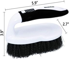 img 3 attached to 🧼 HomeLIF Scrub Brush - Comfort Grip, Flexible, Heavy Duty with Hard Stiff Bristles - Cleaning Brush for Bathroom, Shower, Sink, Floors, Surfaces, Tub, Tile and Grout - All Purpose - Pack of 2