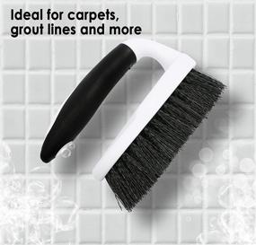 img 2 attached to 🧼 HomeLIF Scrub Brush - Comfort Grip, Flexible, Heavy Duty with Hard Stiff Bristles - Cleaning Brush for Bathroom, Shower, Sink, Floors, Surfaces, Tub, Tile and Grout - All Purpose - Pack of 2