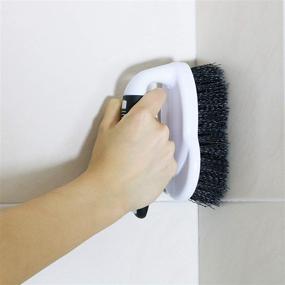 img 1 attached to 🧼 HomeLIF Scrub Brush - Comfort Grip, Flexible, Heavy Duty with Hard Stiff Bristles - Cleaning Brush for Bathroom, Shower, Sink, Floors, Surfaces, Tub, Tile and Grout - All Purpose - Pack of 2