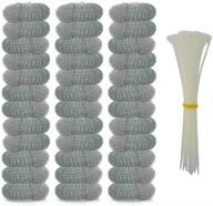 🧺 washing machine lint trap set - 36 pack with nylon cable ties | laundry mesh washer drain hose screen filter | snare net rustproof lint catcher | laundry water lint trap logo