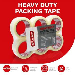 img 3 attached to 2 Inch XFasten Heavy Duty Packing Tape - 55 Yard Length