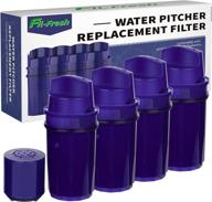 🚰 fil-fresh crf-950z water filter replacement - compatible with pur ppt700w, cr-1100c, ds-1800z pitchers and dispensers - 4 +1 pack cartridge with microfiltration filter logo