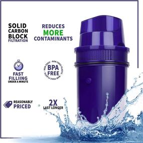 img 2 attached to 🚰 FIL-FRESH CRF-950Z Water Filter Replacement - Compatible with PUR PPT700W, CR-1100C, DS-1800Z Pitchers and Dispensers - 4 +1 Pack Cartridge with Microfiltration Filter