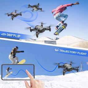 img 1 attached to Mini Quadcopter for Kids with 1080p HD FPV Camera | Beginner-Friendly HR Drone with Altitude Hold, One Key Start/Land, Draw Path | Includes 2 Modular Batteries | Remote Control Toys | Perfect Gifts for Boys and Girls