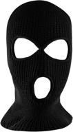 🎿 full face cover thermal ski mask - knit sew acrylic outdoor, one size fits most by super z outlet logo