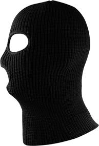 img 2 attached to 🎿 Full Face Cover Thermal Ski Mask - Knit Sew Acrylic Outdoor, One Size Fits Most by Super Z Outlet