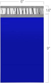 img 1 attached to 📦 Metronic 6X9 Shipping Bags 200PC: Classic Blue Poly Mailers for Waterproof & Tear-Proof Postal Deliveries