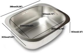 img 2 attached to 🧽 WANANG Stainless Steel Washing-up Bowl: A Versatile Dish Tub for Sink, Wash Basins, and Dishpan