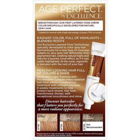 img 3 attached to 🎨 L'Oreal Paris Age Perfect Hair Color, 7G Dark Natural Golden Blonde – Permanent Shade, Complete Kit