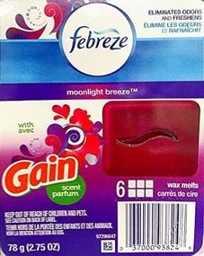 img 1 attached to 🌙 Febreze Wax Melts with Gain Scent: Moonlight Breeze - Long-lasting 2.75 oz fragrance cubes