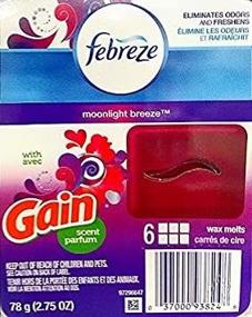 img 2 attached to 🌙 Febreze Wax Melts with Gain Scent: Moonlight Breeze - Long-lasting 2.75 oz fragrance cubes