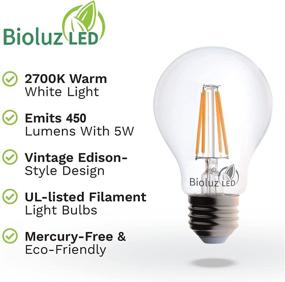 img 2 attached to 💡 Bioluz LED Vintage Filament Dimmable Light Bulb