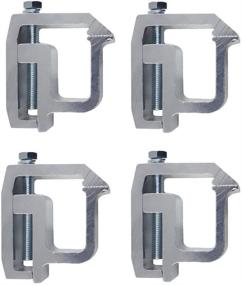 img 4 attached to 🚚 Y-autopart Mounting Clamps for Truck Caps/Camper Shell - Powder-Coated Replacement Set of 4 - Chevy Silverado Sierra 1500 2500 3500, Dodge Dakota Ram 1500 2500 3500, F150 F250, Toyota Tundra - Silver
