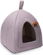 hollypet self-warming triangle cat bed tent house: cozy comfort in 13 × 13 × 14 inches logo