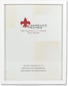 img 3 attached to 🖼️ Classy White Wood Certificate Frame by Lawrence Frames, Gallery Collection - 8-1/2 by 11-Inch