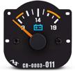 omix ada 17210 14 voltmeter gauge logo