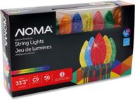 noma c9 led christmas lights - 50 multi-color bulbs in a 33.3 ft. string - ul certified for indoor & outdoor use логотип