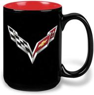 corvette crossed flags coffee mug logo