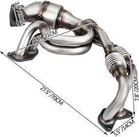 img 3 attached to 🚗 Mophorn High Flow Catalytic Converter Direct Fit Front Exhaust Manifold | Compatible with Subaru Impreza, Legacy, Forester, Outback, 2006-2012 | 2.5L 4 Cyl (Non-Turbo) | Includes Gasket Kit
