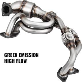 img 2 attached to 🚗 Mophorn High Flow Catalytic Converter Direct Fit Front Exhaust Manifold | Compatible with Subaru Impreza, Legacy, Forester, Outback, 2006-2012 | 2.5L 4 Cyl (Non-Turbo) | Includes Gasket Kit
