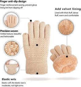 img 3 attached to Winter Gloves Boys Girls: Premium Thermal Accessories for Cold Weather Activities